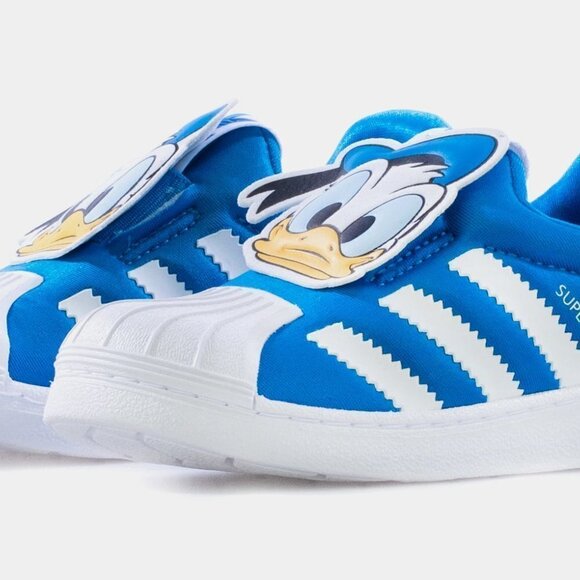 ADIDAS Disney Superstar Original Preschool Slip On Sneakers - Picture 3 of 12